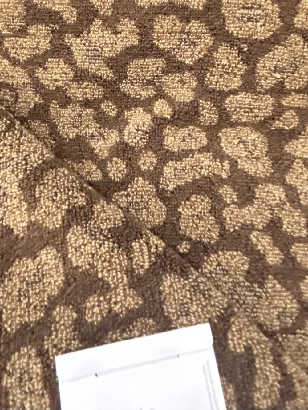 Caro Quick Dry Brown Animal Print Bath Towels Set of 2